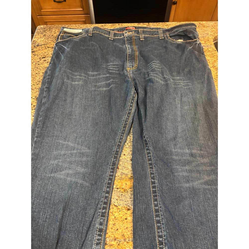 Bulwark FR Flame Resistant Work Jeans‎ Mens 50x32 (Fits 48x31) Dark Wash Denim